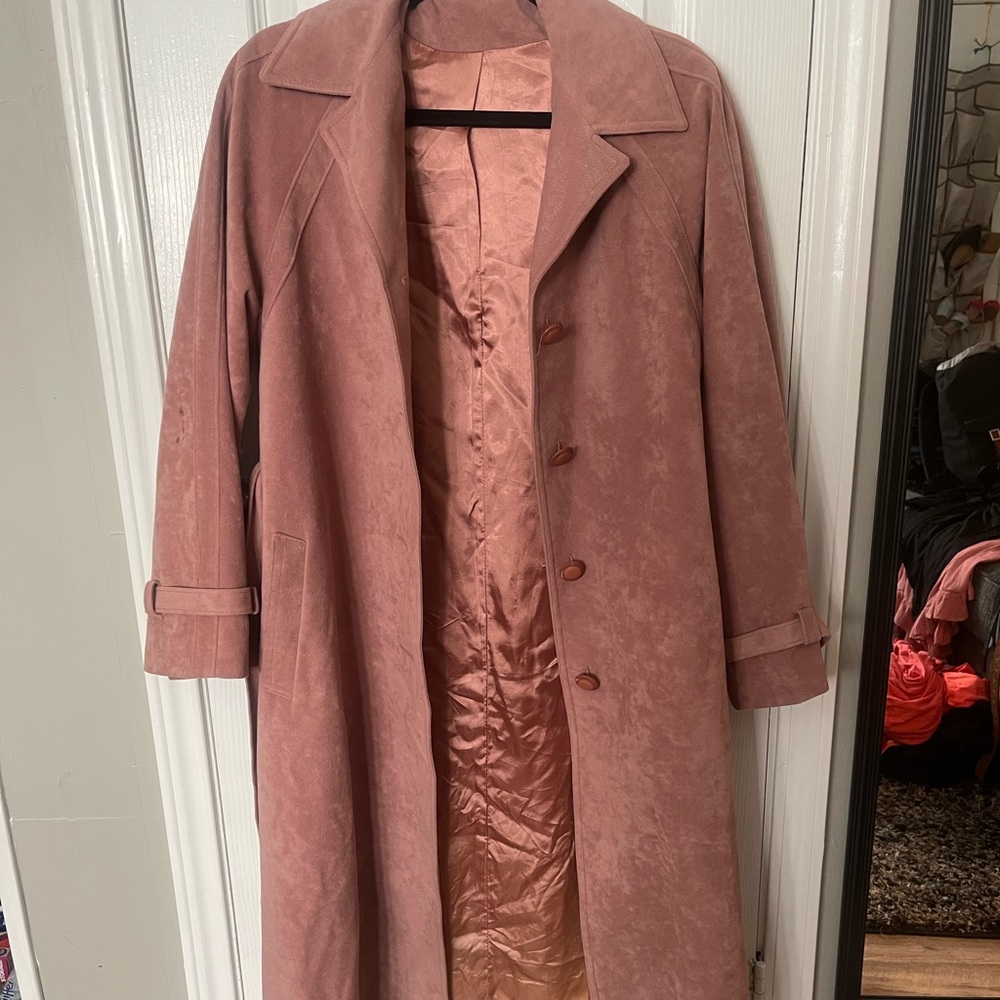 Blush pink coat